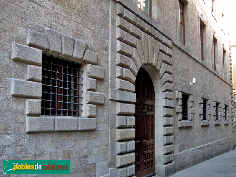 Barcelona - Palau de la Generalitat. Façana del carrer Sant Sever