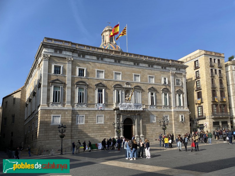 Barcelona - Palau de la Generalitat. Façana principal