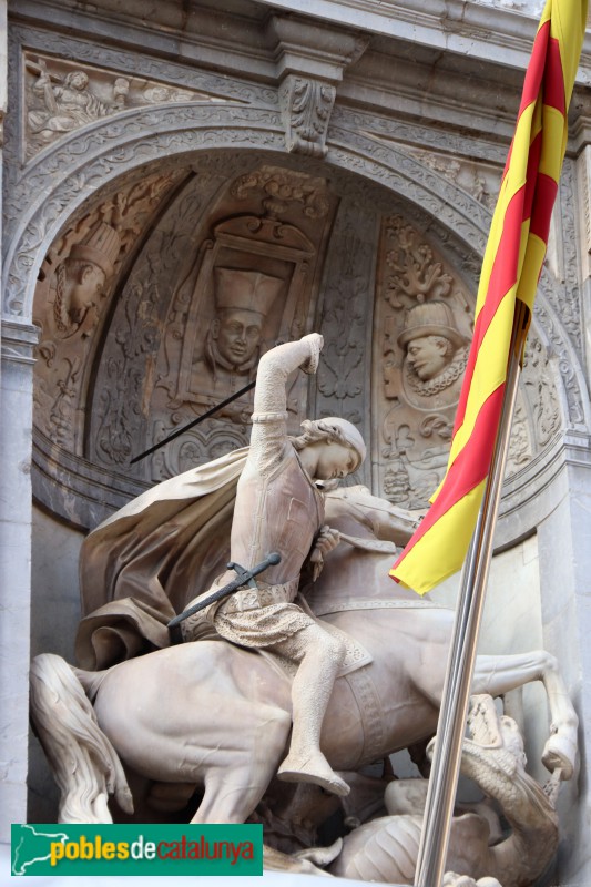 Barcelona - Palau de la Generalitat. Façana principal