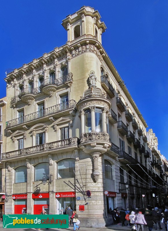 Barcelona - Casa Taberner (Boqueria, 7) (Foto: Albert Esteves, 2019) Barcelona - Casa Taberner (Boqueria, 7)