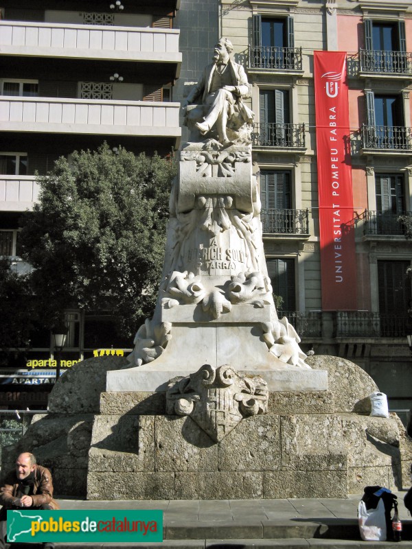 Barcelona - Monument a Pitarra