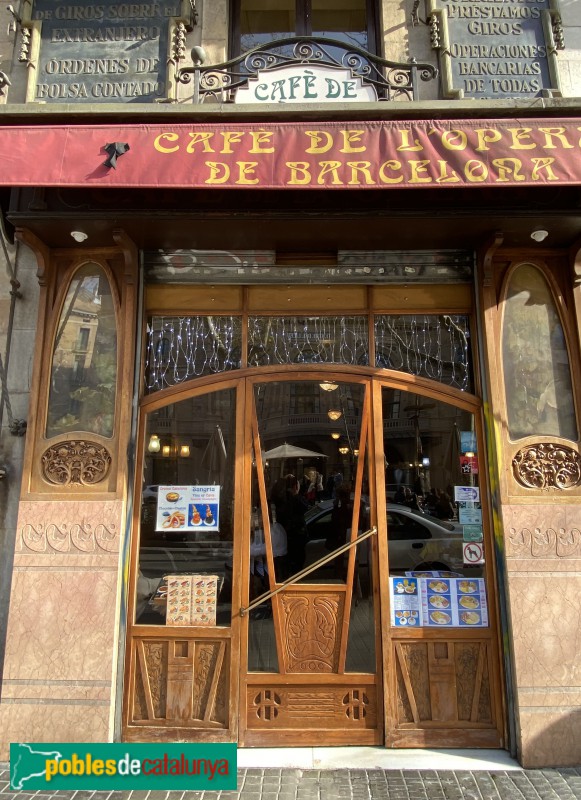 Barcelona - Cafè de l'Òpera (Foto: Albert Esteves, 2020) Barcelona - Cafè de l'Òpera