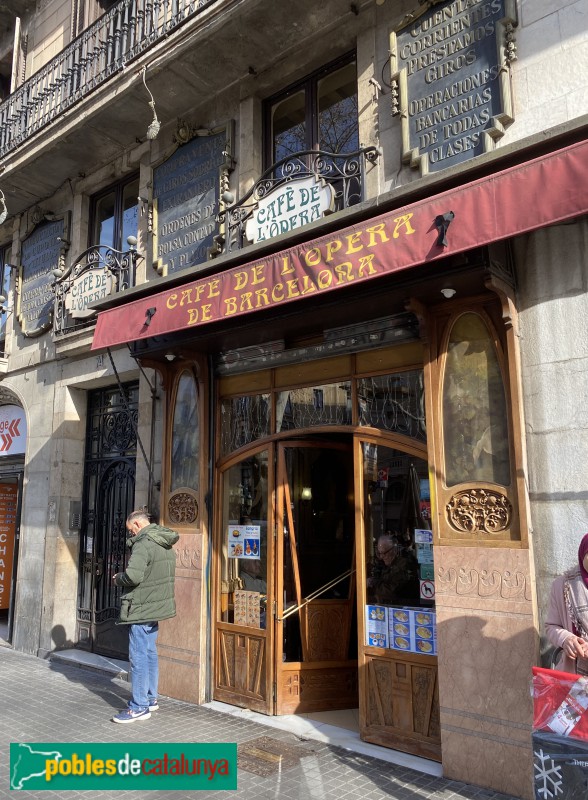 Barcelona - Cafè de l'Òpera (Foto: Albert Esteves, 2020) Barcelona - Cafè de l'Òpera
