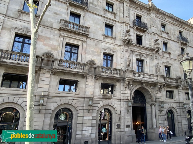 Barcelona - Tabacs de Filipines, façana Rambla