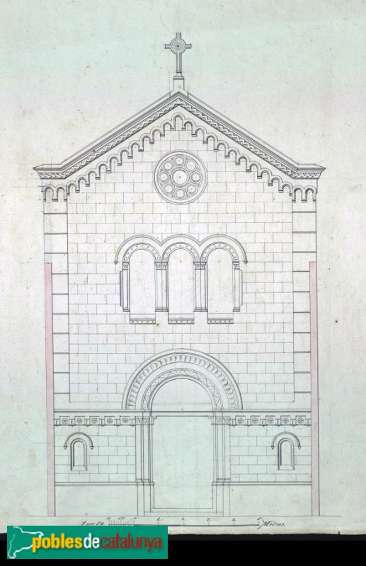 Barcelona - Convent i col·legi de les Mercedàries, plànol (Arxiu Històric de la Ciutat de Barcelona)