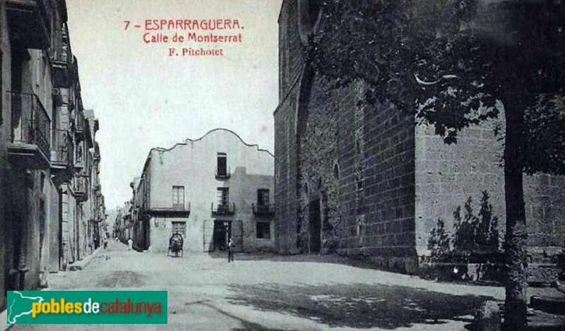 Esparreguera - Església de Santa Eulàlia, postal antiga