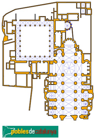 Planta de la catedral de Tarragona