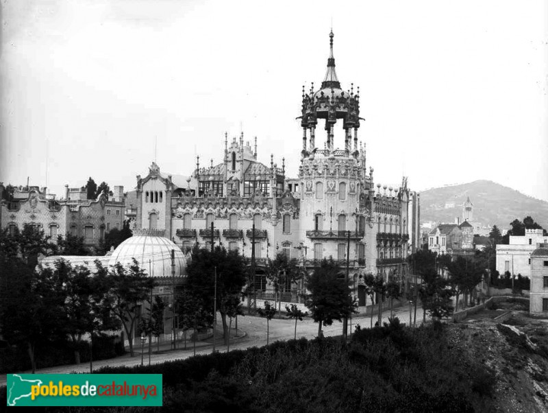 Barcelona - Torre Andreu (La Rotonda), foto antiga