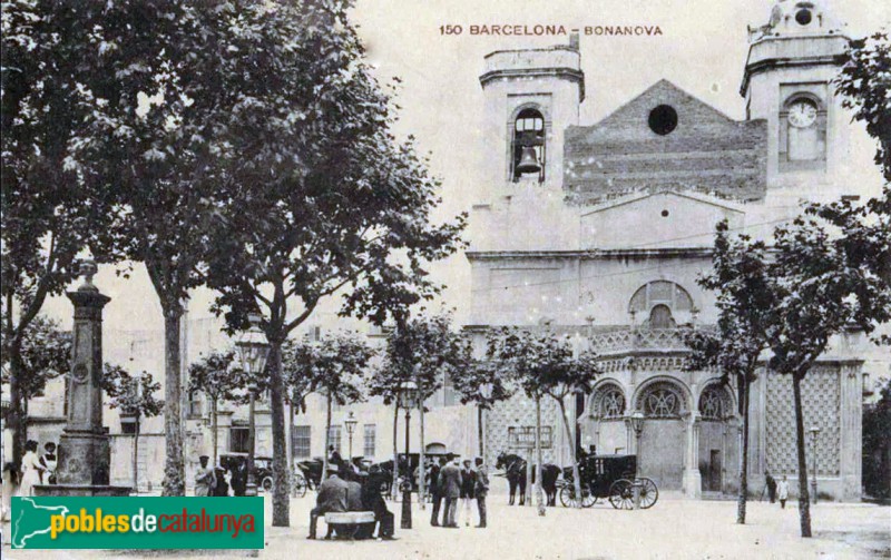 Barcelona - Església de Santa Maria de la Bonanova, edifici antic