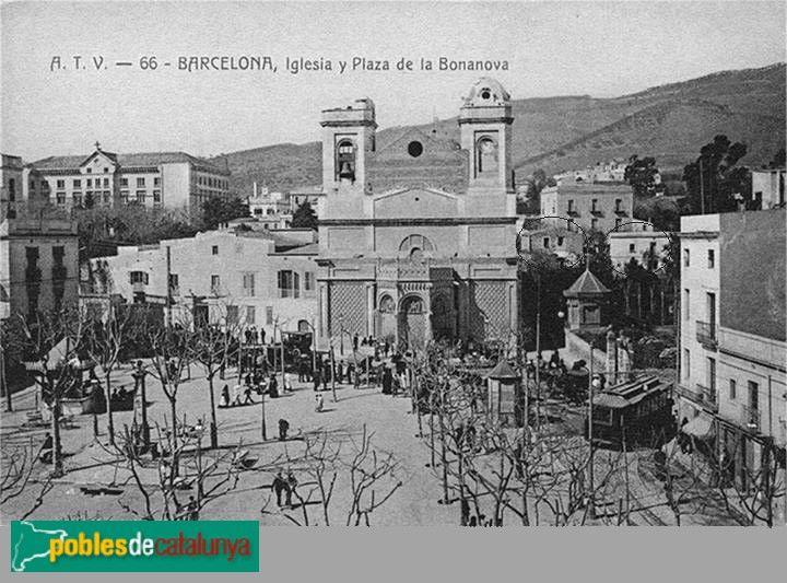 Barcelona - Església de Santa Maria de la Bonanova, edifici antic