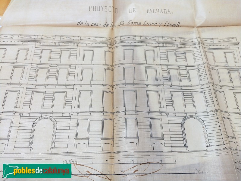 Barcelona - Passatge de la Pau, plànols de l'Arxiu Municipal Barcelona - Passatge de la Pau, plànols de l'Arxiu Municipal