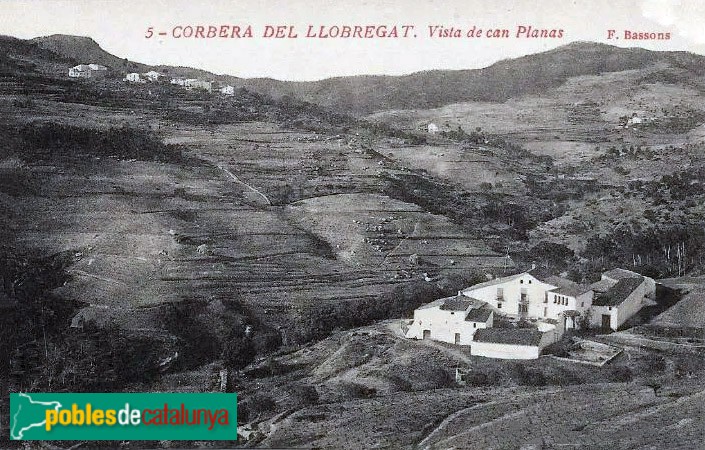 Corbera de Llobregat - Can Planes. Postal antiga Corbera de Llobregat - Can Planes. Postal antiga