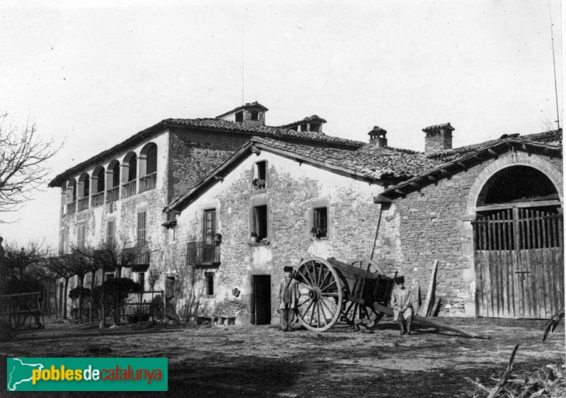 Folgueroles - La Sala (Foto: Manuel Cazador -Arxiu Fotogràfic Centre Excursionista de Catalunya-, 1916) Folgueroles - La Sala