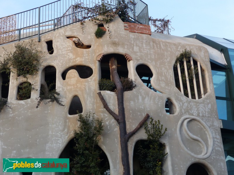 Folgueroles - Edifici Folgueroles. Detall "arbre" per la recollida d'aigua