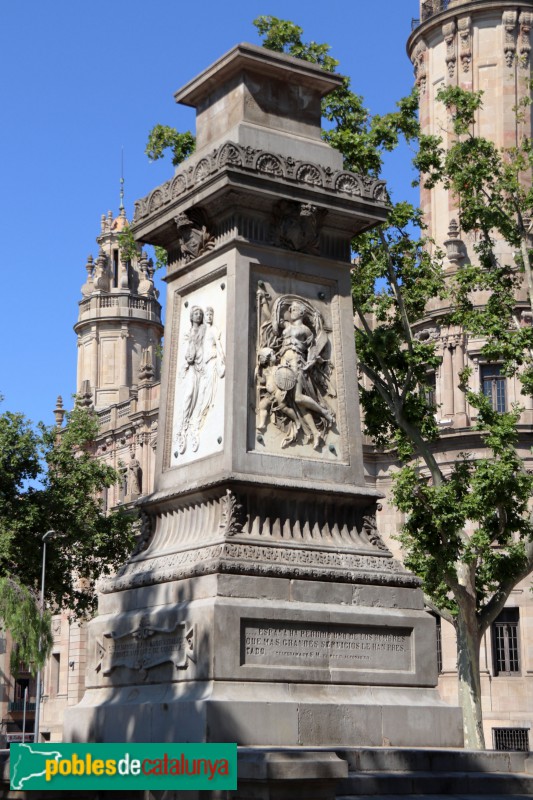 Barcelona - Monument a Antonio López (Foto: Albert Esteves, 2020) Barcelona - Monument a Antonio López