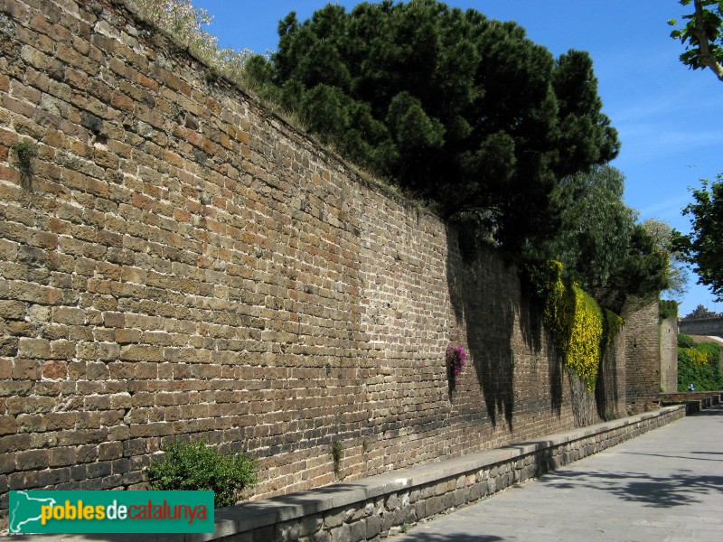 Barcelona - Muralla del segle XIV (Foto: Albert Esteves, 2020) Barcelona - Muralla del segle XIV