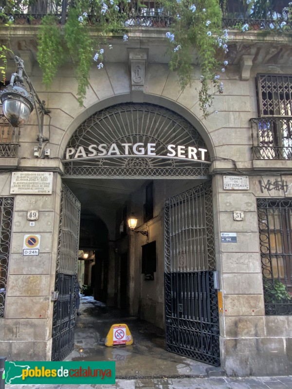 Barcelona - Passatge Sert (Foto: Albert Esteves, 2020) Barcelona - Passatge Sert