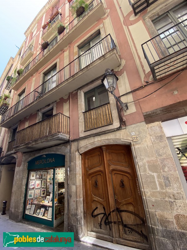 Barcelona - Casa de la Volta d'en Colomines (Foto: Albert Esteves, 2020) Barcelona - Casa de la Volta d'en Colomines