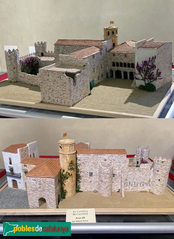 Calonge - Castell de Calonge. Maqueta (Foto: Albert Esteves, 2020) Calonge - Castell de Calonge. Maqueta