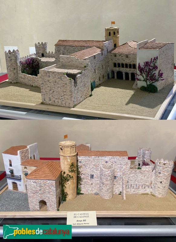 Calonge - Castell de Calonge. Maqueta