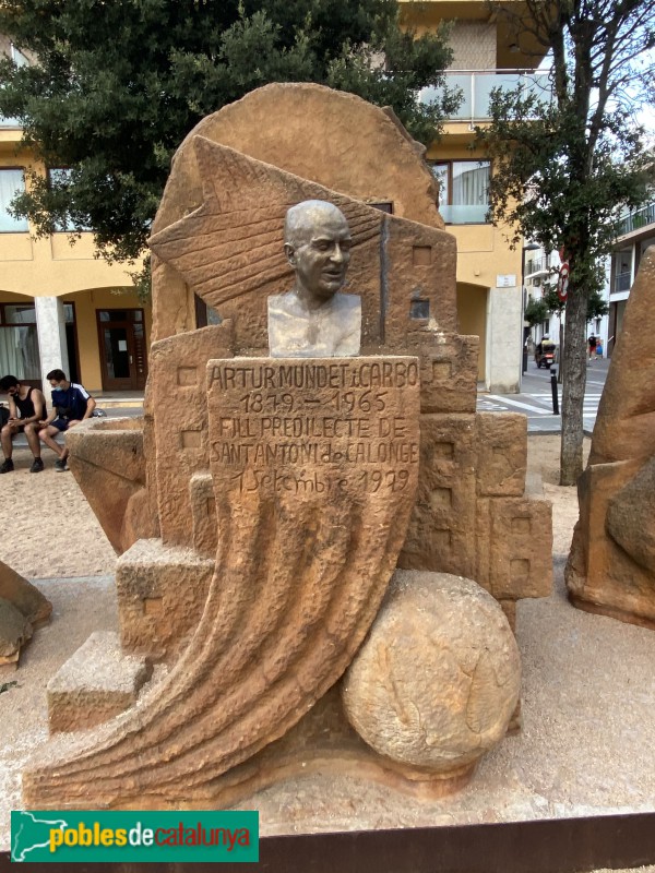 Sant Antoni de Calonge - Monument d'homenatge a Artur Mundet