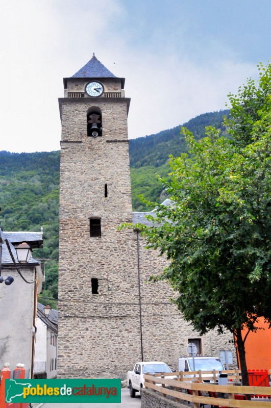 Les - Església de Sant Joan Baptista. Campanar