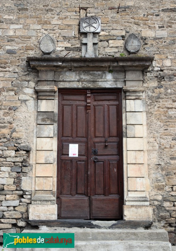 Vilamòs - Església de Santa Maria. Portada