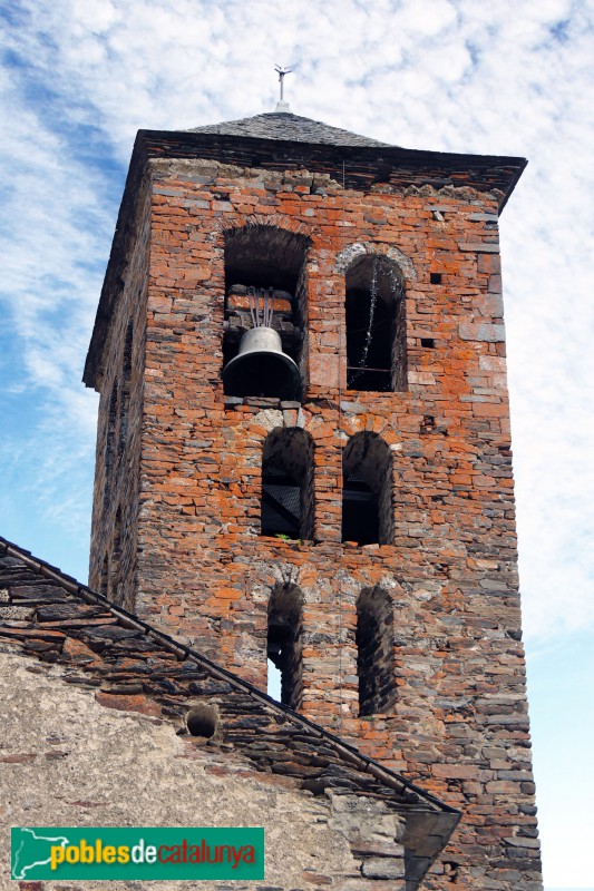 Vilamòs - Campanar de l'església de Santa Maria