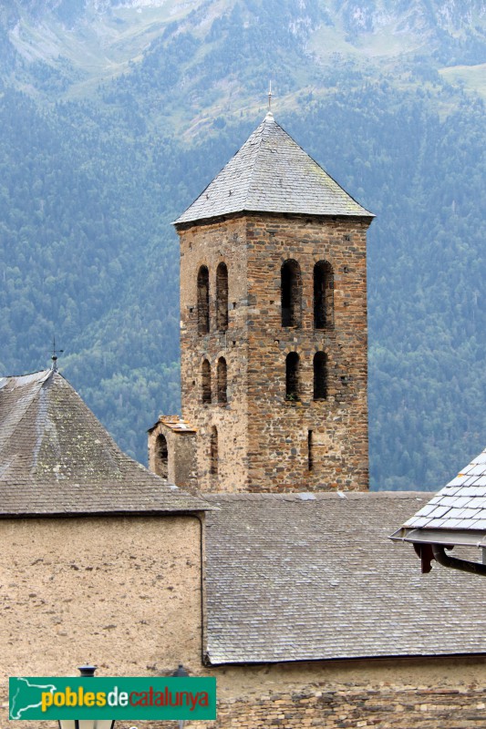 Vilamòs - Campanar de l'església de Santa Maria