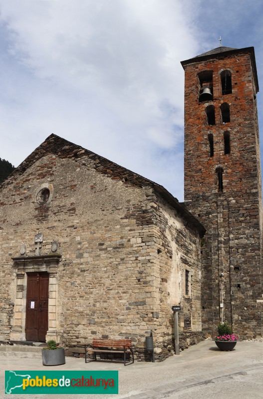 Vilamòs - Campanar de l'església de Santa Maria