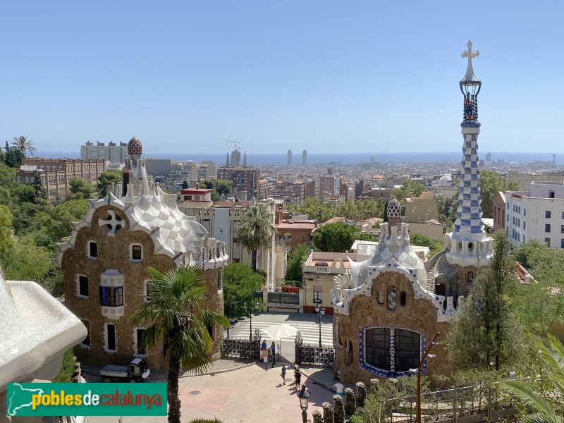 Barcelona - Park Güell, pavellons d'entrada