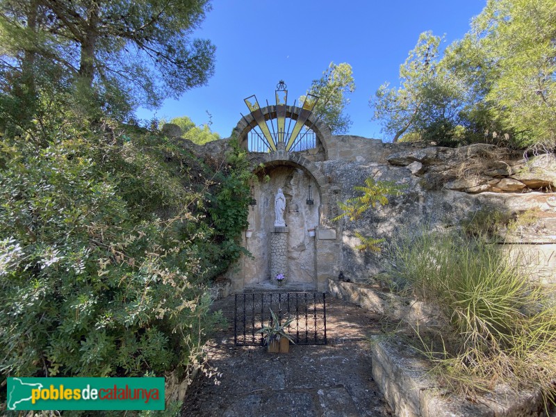 El Soleràs - Gruta de Lourdes (Foto: Albert Esteves, 2020) El Soleràs - Gruta de Lourdes