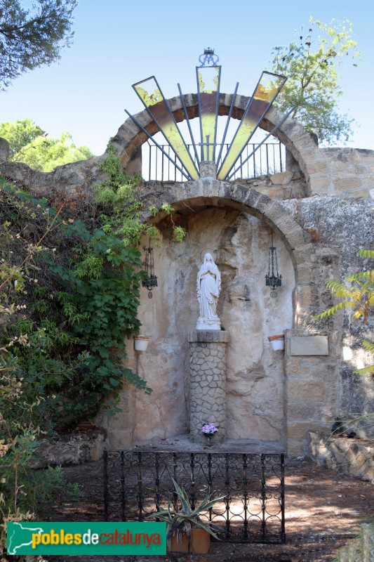 El Soleràs - Gruta de Lourdes (Foto: Albert Esteves, 2020) El Soleràs - Gruta de Lourdes