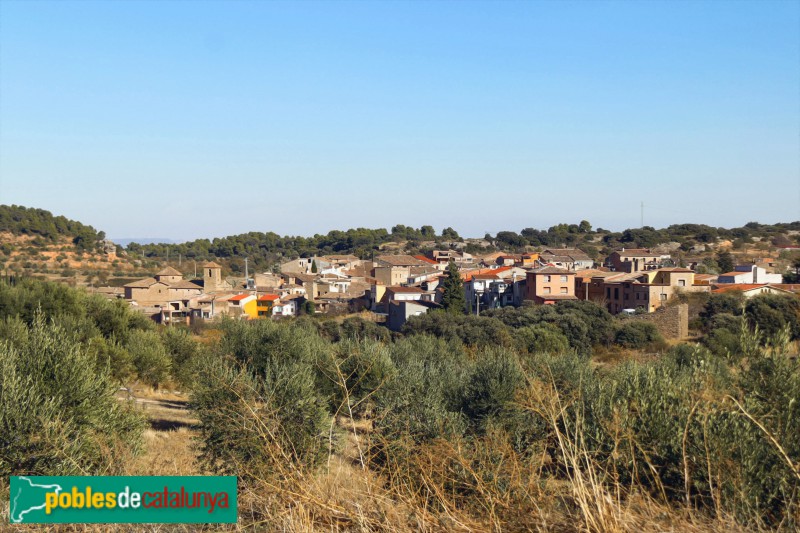 Panoràmica de la Pobla de Cérvoles