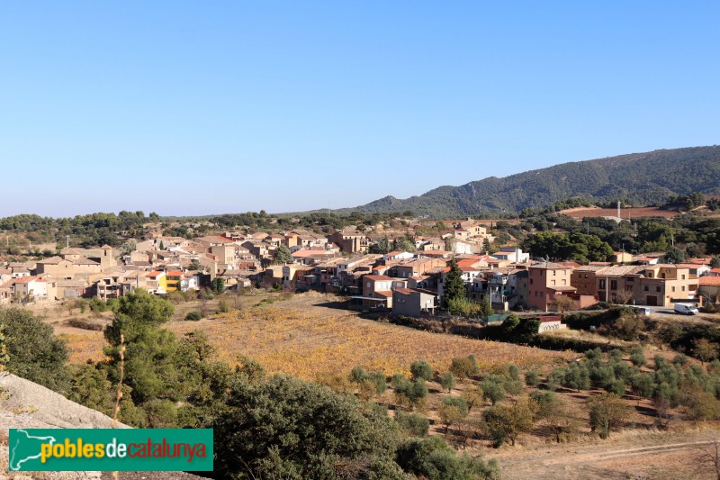 Panoràmica de la Pobla de Cérvoles