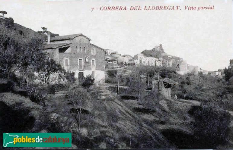 Corbera de Llobregat - Les Feixes, postal antiga