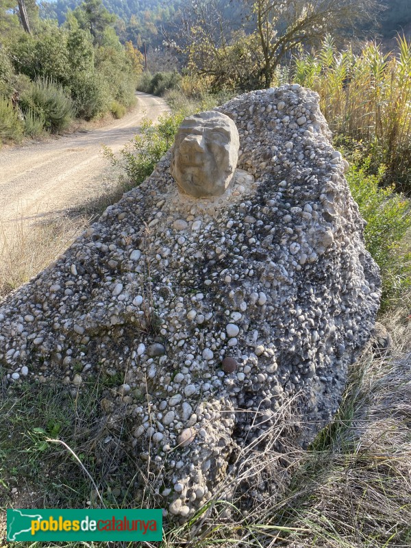 Cervià de les Garrigues - Cap d'arenisca (Foto: Albert Esteves, 2020) Cervià de les Garrigues - Cap d'arenisca