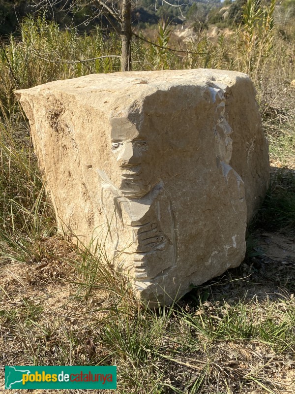 Cervià de les Garrigues - Escultura a la Ruta dels sentits