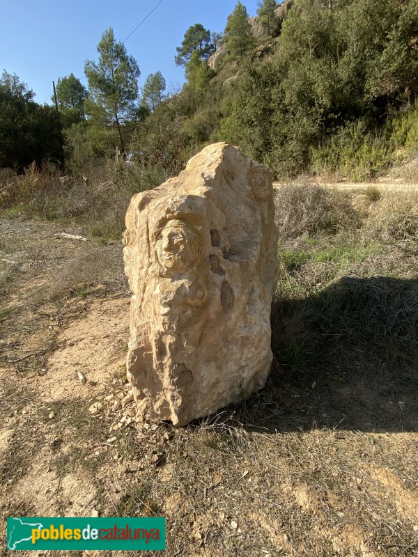 Cervià de les Garrigues - Escultura a la Ruta dels sentits