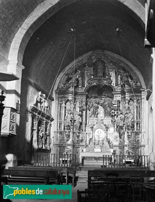 Vinaixa - Església de Sant Joan Baptista (Foto: Francesc Blasi -Arxiu Fotogràfic Centre Excursionista de Catalunya-, anys vint) Vinaixa - Església de Sant Joan Baptista