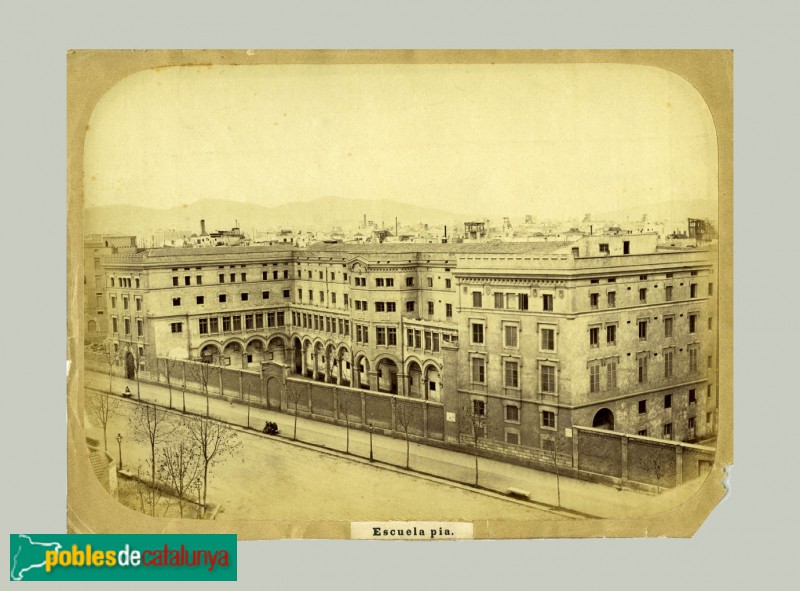 Barcelona - Escola Pia Sant Antoni. 1874. Arxiu Fotogràfic de Barcelona