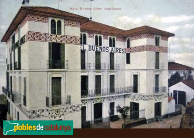 Barcelona - Antic Hotel Buenos Aires (Vallvidrera) Postal antiga