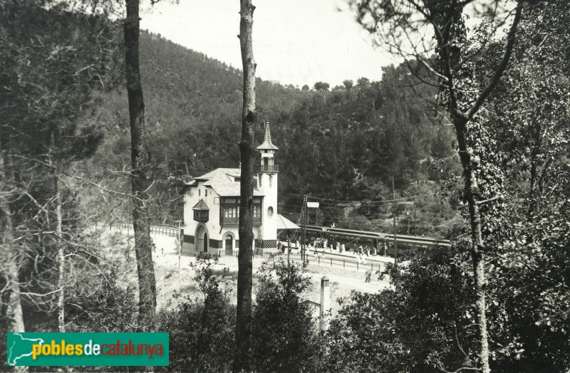 Barcelona - Estació de tren de Les Planes, 1915 - Arxiu Fotogràfic de Barcelona