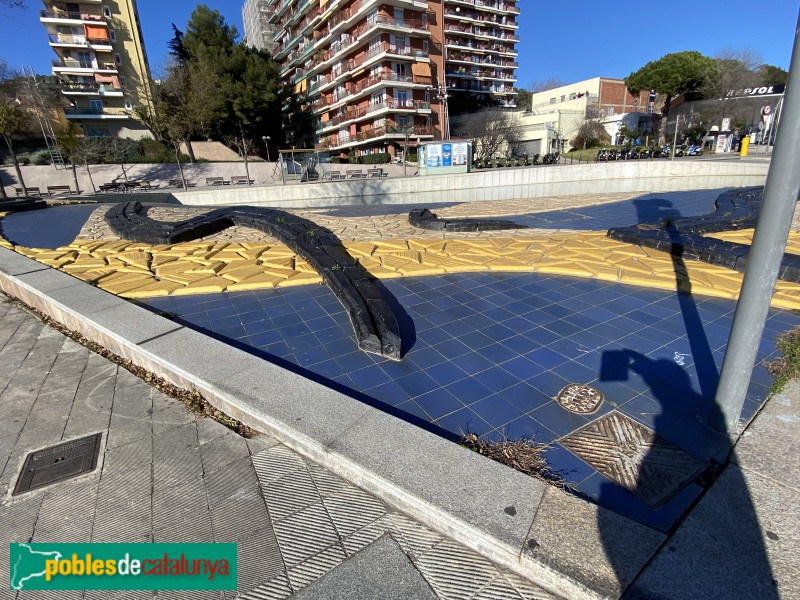 Barcelona - Plaça de la Font Castellana (Foto: Albert Esteves, 2021) Barcelona - Plaça de la Font Castellana