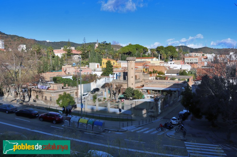 Barcelona - Barri de la Clota, amb el Mirador en primer terme