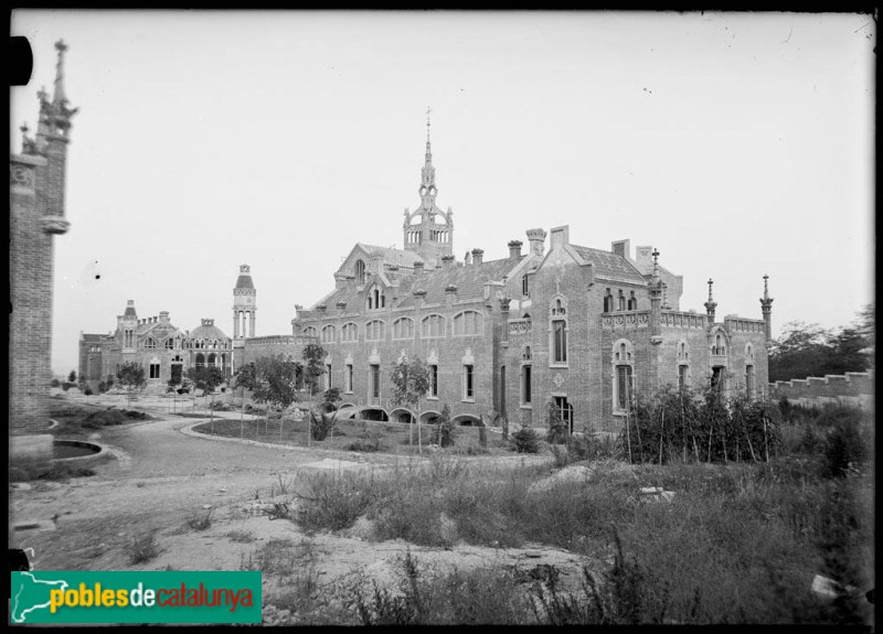 L'Hospital de Sant Pau, en construcció