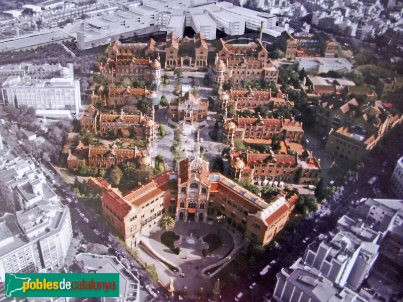 Panoràmica general de l'Hospital de Sant Pau