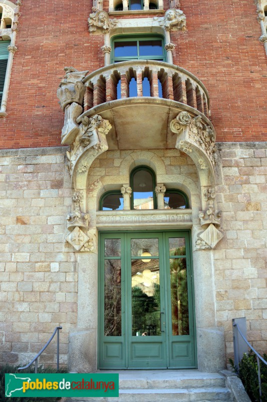 Hospital de Sant Pau - Pavelló de Sant Salvador. Façana posterior