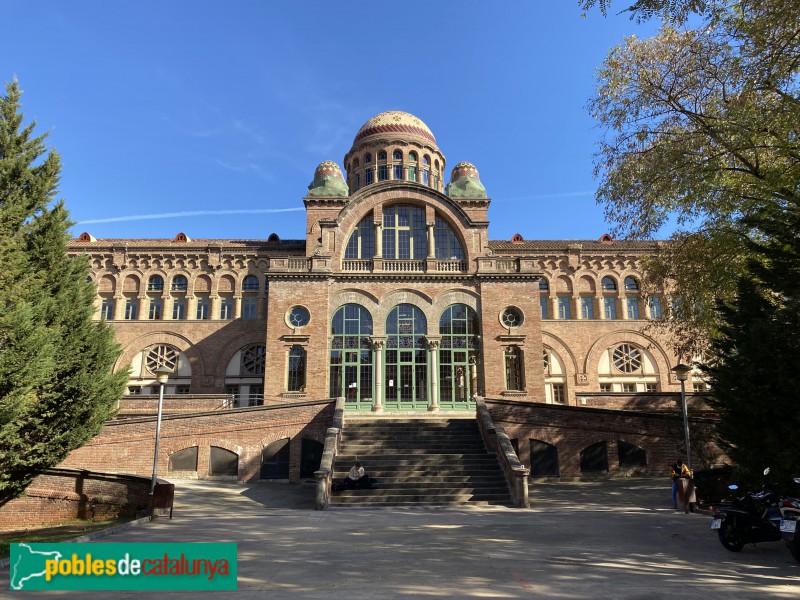 Hospital de Sant Pau - Pavelló de Convalescència. Façana interior