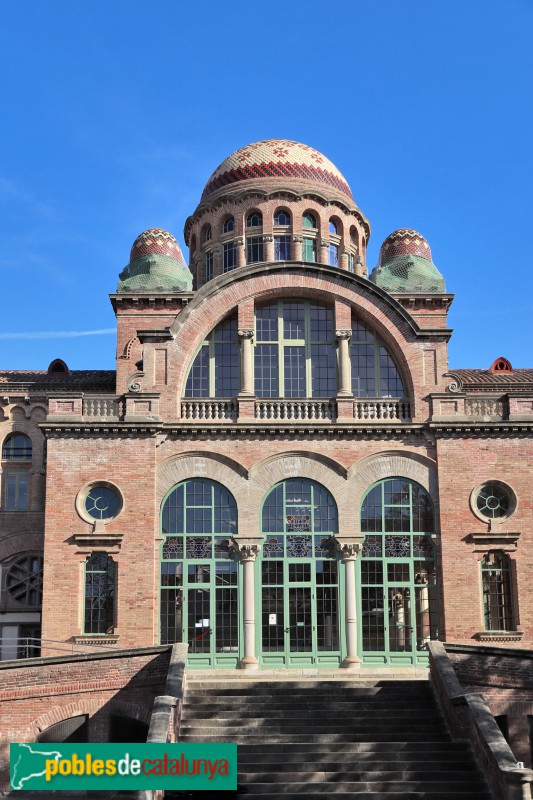 Hospital de Sant Pau - Pavelló de Convalescència. Façana interior